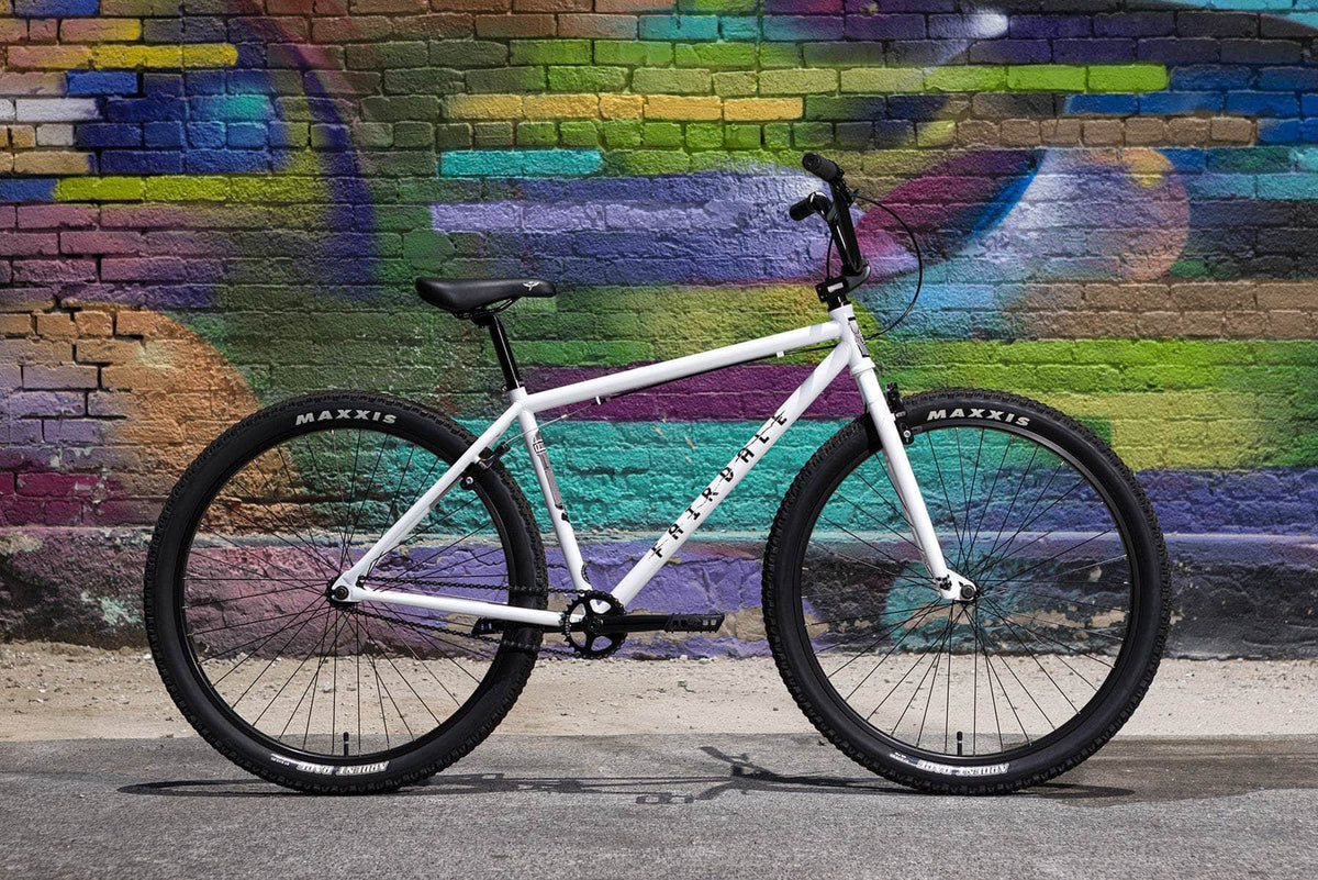 Fairdale BMX Bikes Gloss White Fairdale 2027 Taj 27.5 Inch Bike Gloss White