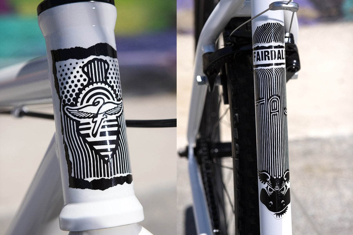Fairdale BMX Bikes Gloss White Fairdale 2027 Taj 27.5 Inch Bike Gloss White