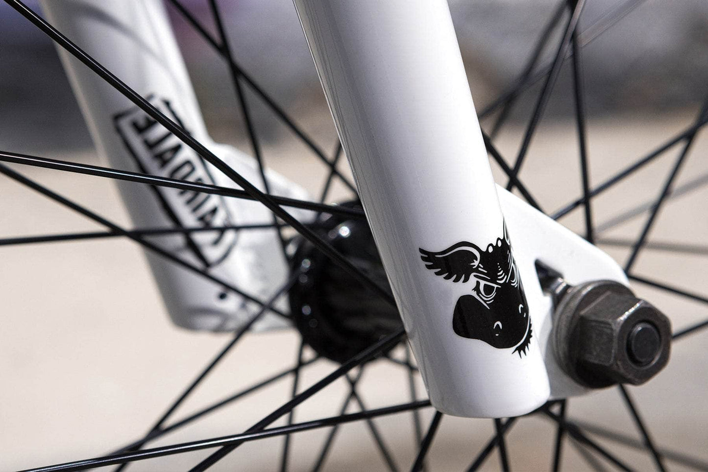 Fairdale BMX Bikes Gloss White Fairdale 2027 Taj 27.5 Inch Bike Gloss White