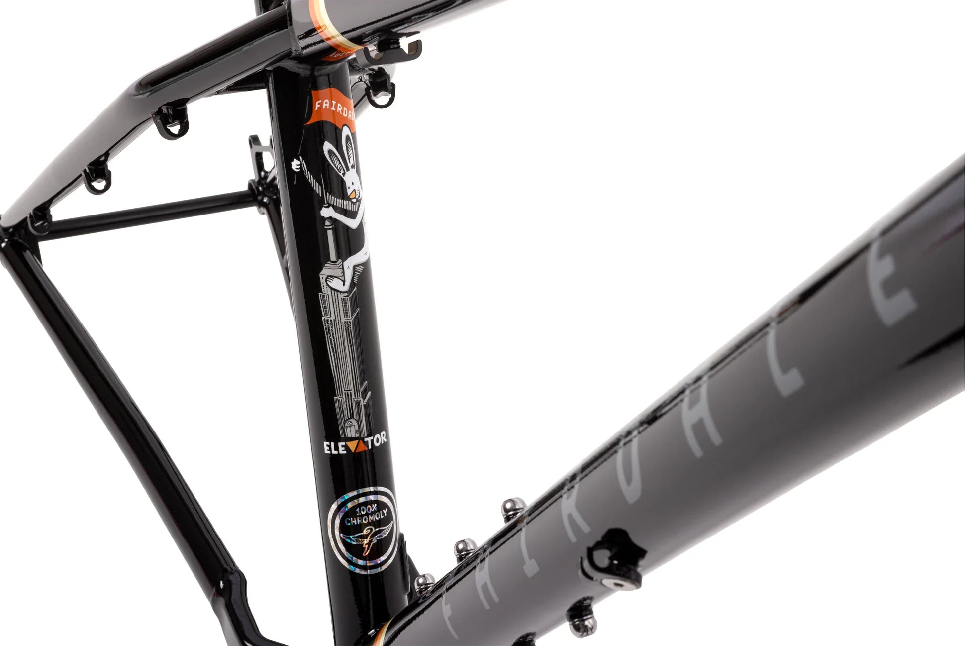 FAIRDALE ELEVATOR フレーム Fairdale Elevator MTB Frame Gloss Black | Alans BMX