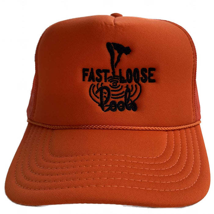 Fast and Loose Clothing & Shoes Orange Fast and Loose Pool Haven Trucker Cap