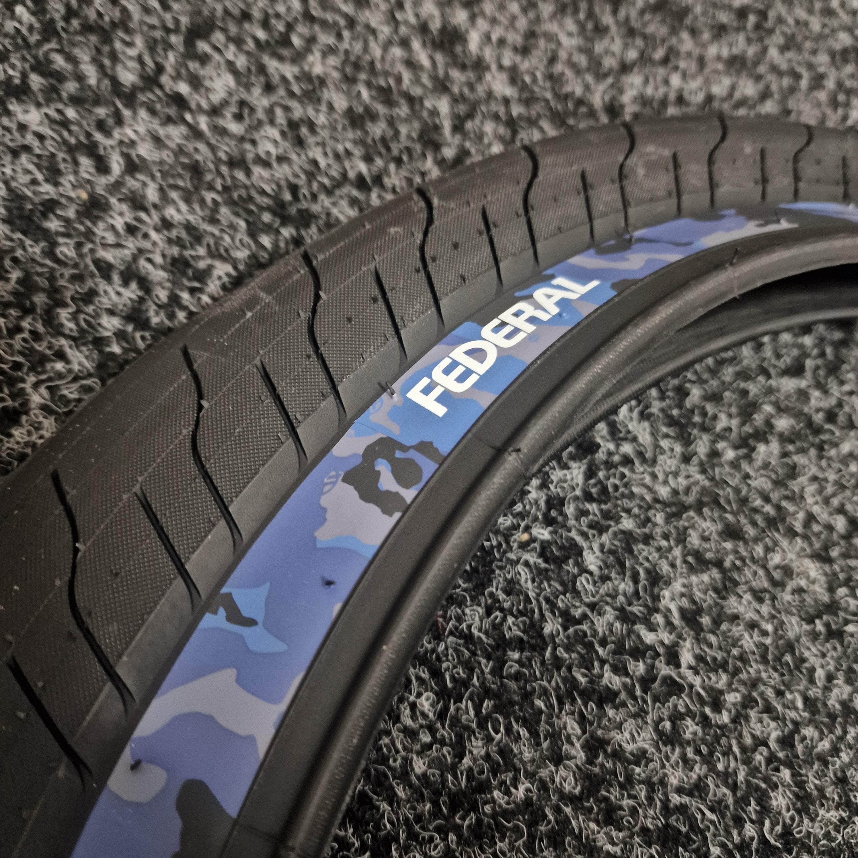 Federal BMX Bike Command 20 X 2.40 Tires – Clincher, Multiple Colors (Yellow, Black, Blue, Camo, Gray)