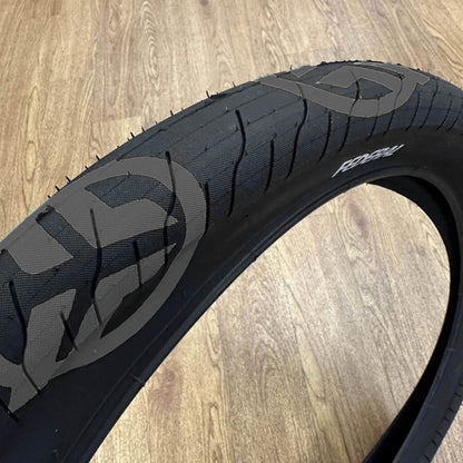 Federal BMX Parts Black With Dark Grey Logos / 20 x 2.40 Federal Command LP Tyre 2.40" Black with Dark Grey Logos