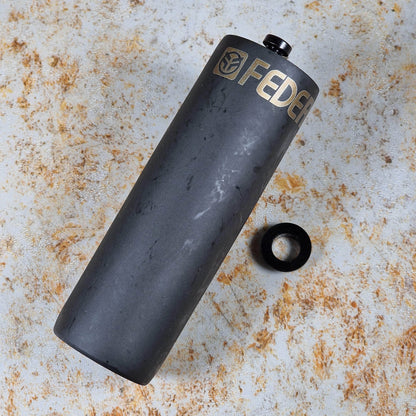 Federal BMX Parts Federal Hollow Point 4.5" Chromoly Peg Black 14mm with 10mm Adapter