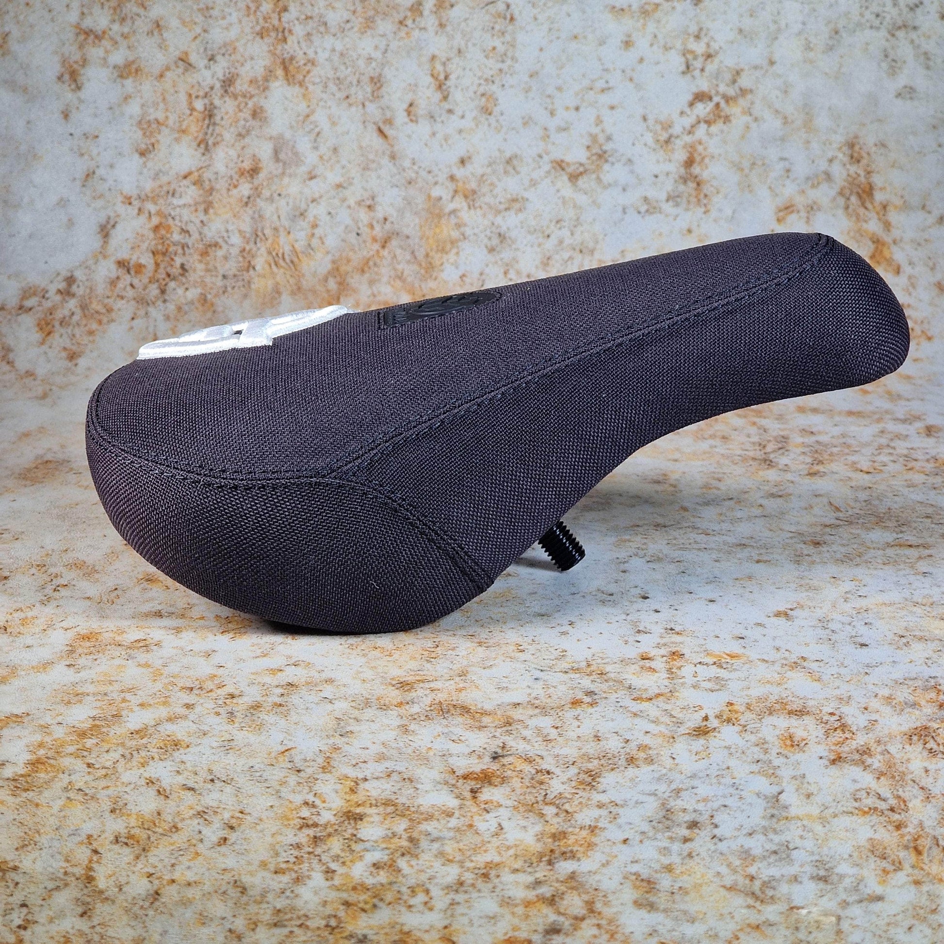 Federal BMX Parts Federal Mid Pivotal Logo Seat Black with Raised White Embroidery