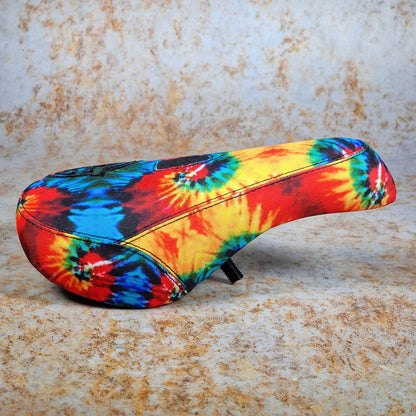 Federal BMX Parts Federal Mid Pivotal Logo Seat Tie Dye with Thicker Black Embroidery