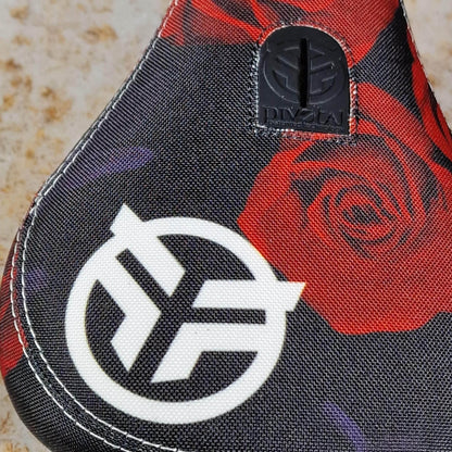 Federal BMX Parts Federal Mid Pivotal Roses Seat Black / Red with White Logo