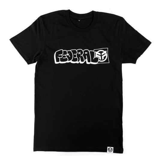 Federal Clothing & Shoes Federal Tagged Outline T-shirt Black