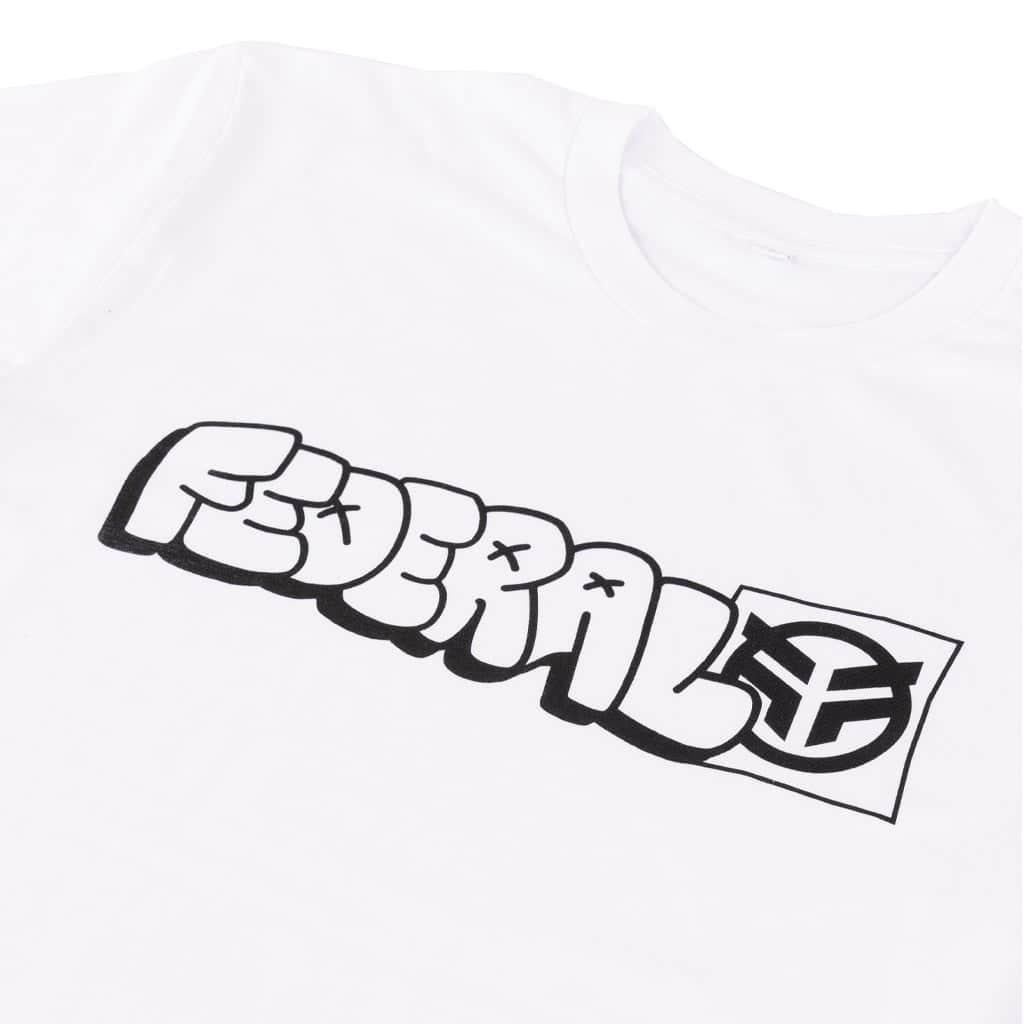 Federal Clothing & Shoes Federal Tagged Outline T-shirt White