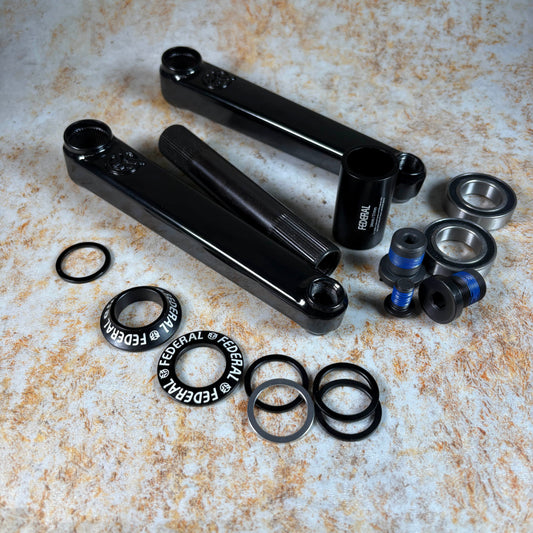 Federal BMX Parts Federal Vice 2 24mm Cranks with Bottom Bracket Black