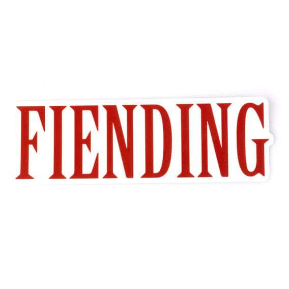Fiend BMX Parts Red Fiend Mills Fiending Sticker 5.5"