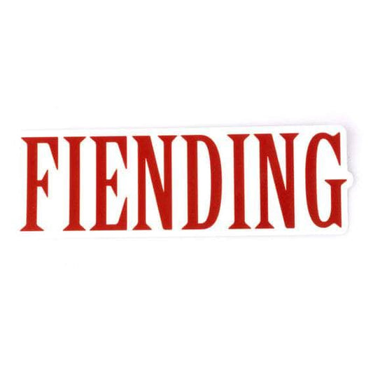 Fiend BMX Parts Red Fiend Mills Fiending Sticker 5.5"