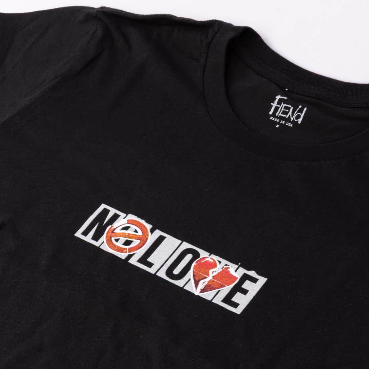 Fiend Clothing & Shoes Fiend No Love T-shirt Black