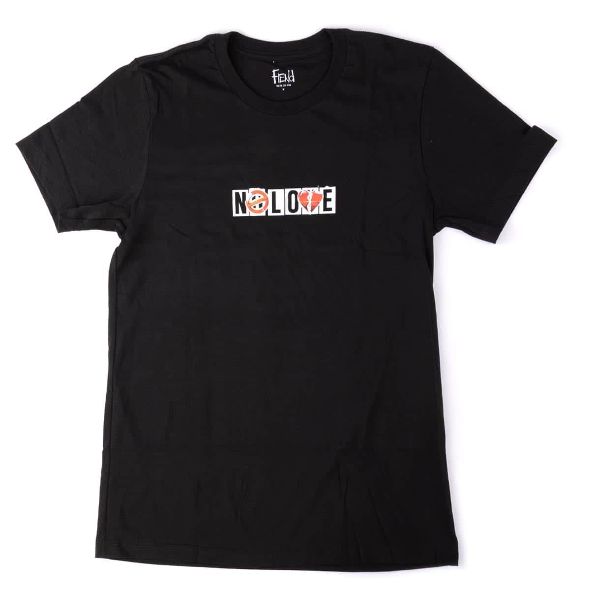Fiend Clothing & Shoes Fiend No Love T-shirt Black