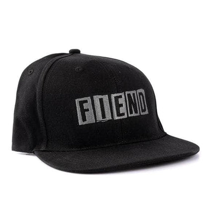 Fiend Clothing & Shoes Black Fiend Ransom Snap Back Cap Black