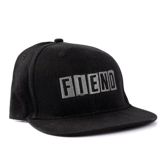 Fiend Clothing & Shoes Black Fiend Ransom Snap Back Cap Black