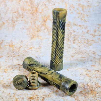 Fiend BMX Parts Gum Marble Fiend Team Flangeless Grips
