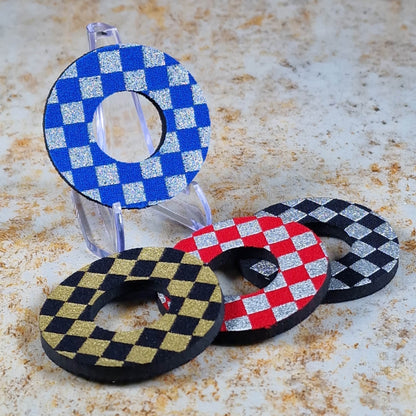 Flite Old School BMX Flite Grip Donuts Anodised Checkers