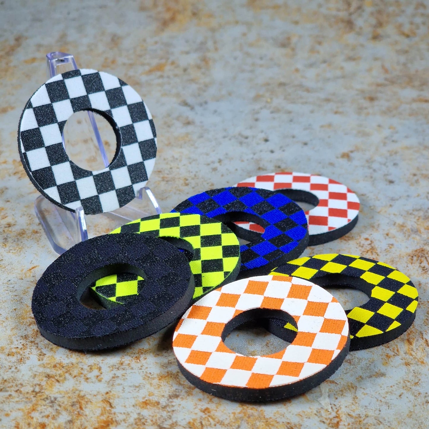 Flite Old School BMX Flite Grip Donuts Checkers