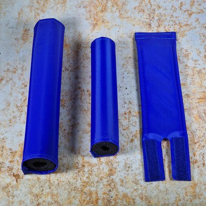 Flite Old School BMX Blue Flite Old School BMX 3 Piece Pad Set Solid