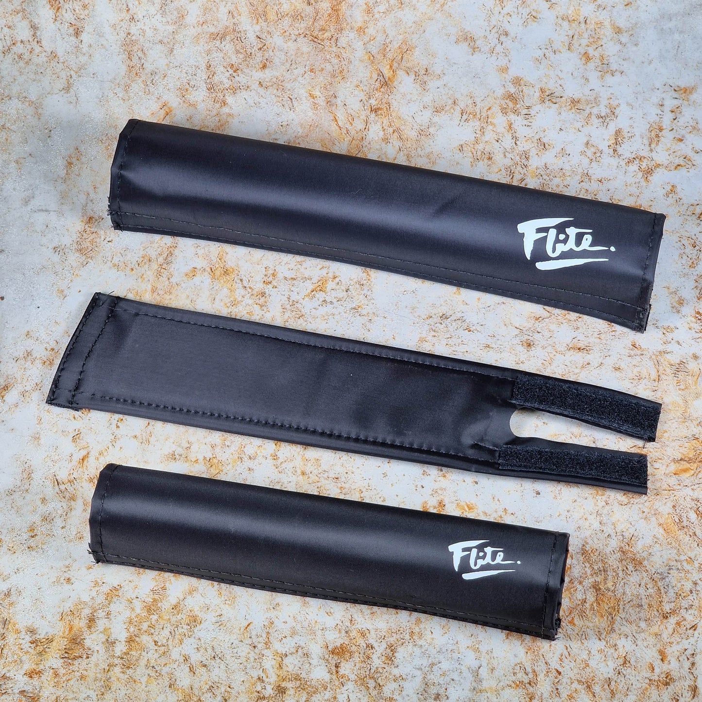Flite Old School BMX Black Flite Old School BMX 3 Piece Pad Set with 80's Logo