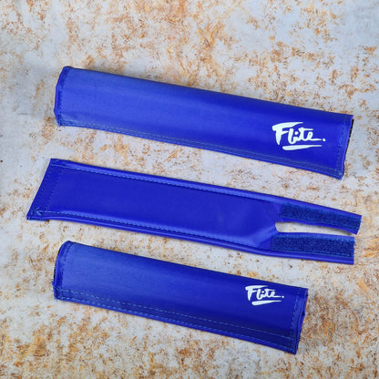 Flite Old School BMX Royal Blue Flite Old School BMX 3 Piece Pad Set with 80's Logo