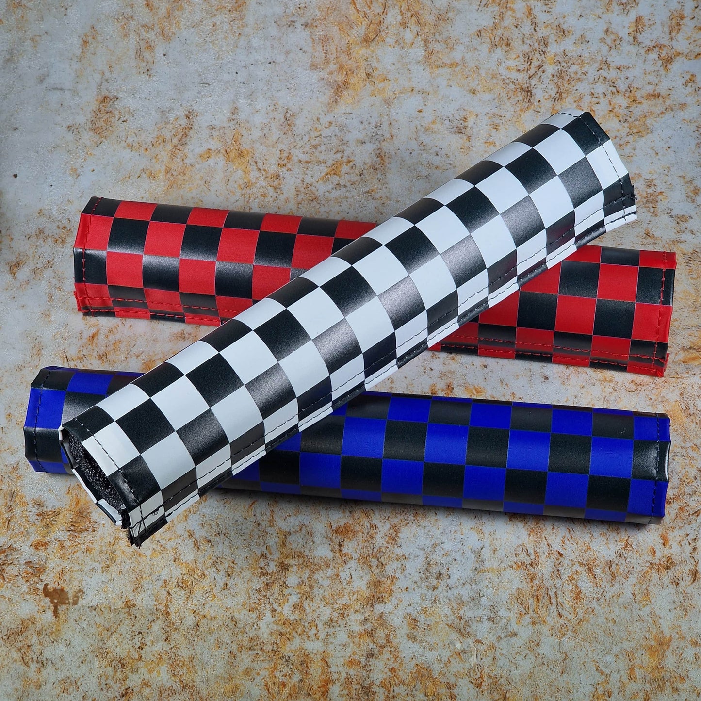 Flite Old School BMX Flite Old School BMX 3 Piece Straight Pad Set Checkers