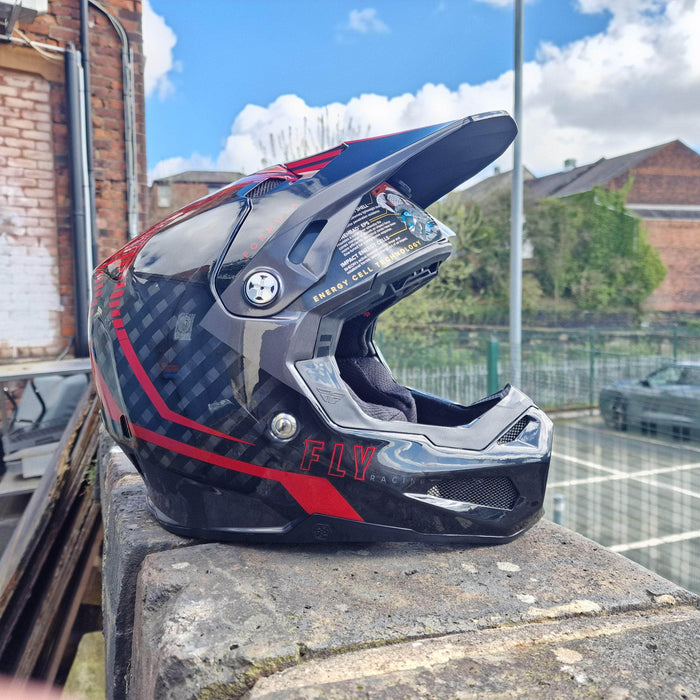 Fly Racing BMX Racing Adult Medium / Red / Black Fly Racing Formula Tracer Carbon Helmet
