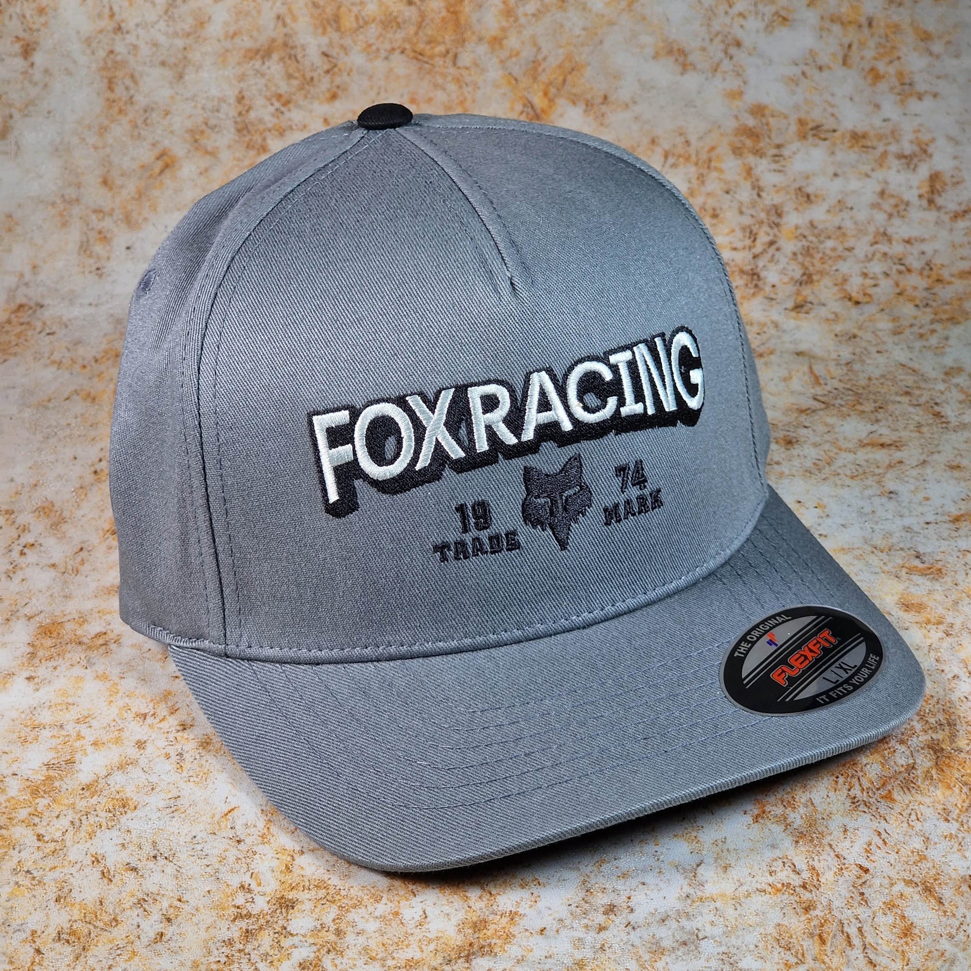 Fox Racing Clothing & Shoes Fox Racing Bold Flexfit Cap Pewter Grey