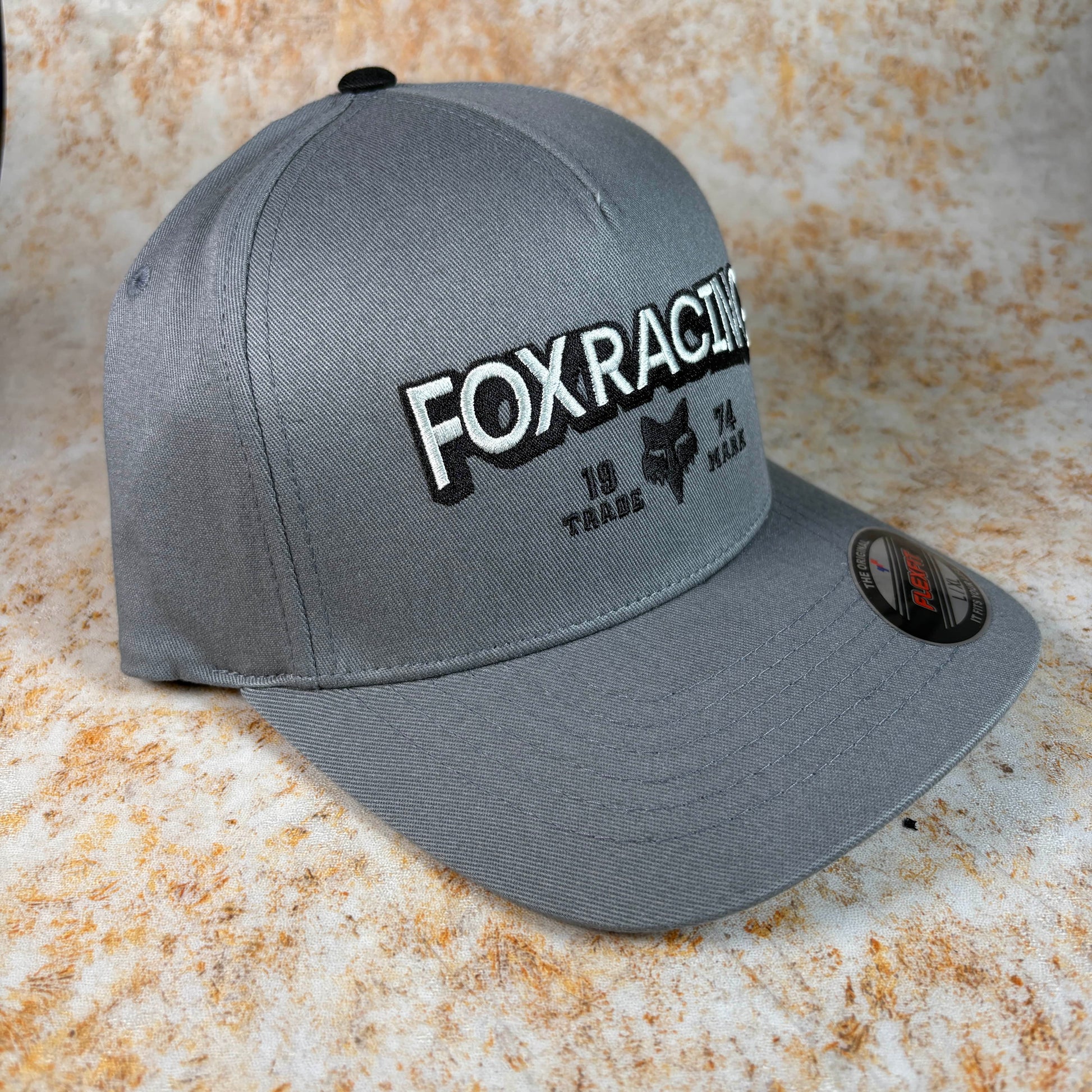 Fox Racing Clothing & Shoes Fox Racing Bold Flexfit Cap Pewter Grey