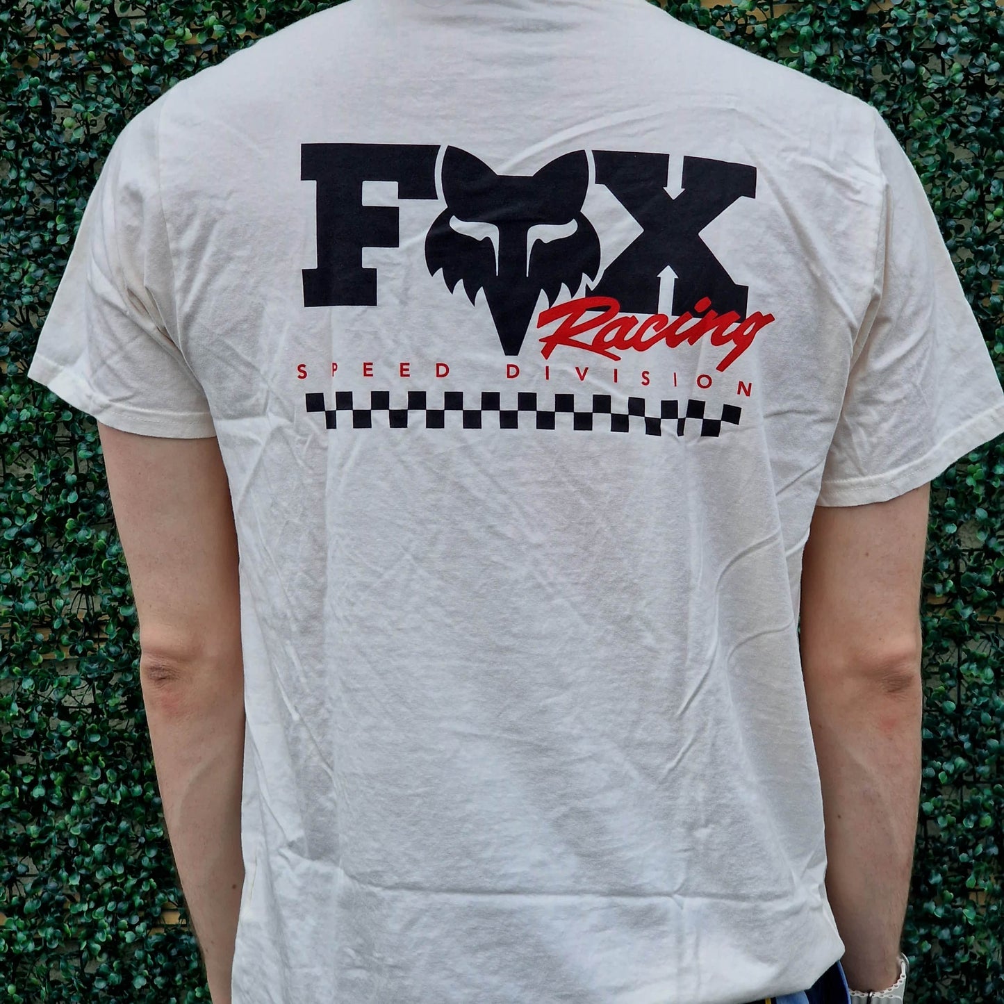 Fox Racing Clothing & Shoes Fox Racing Checker 195 Original T-shirt Off White
