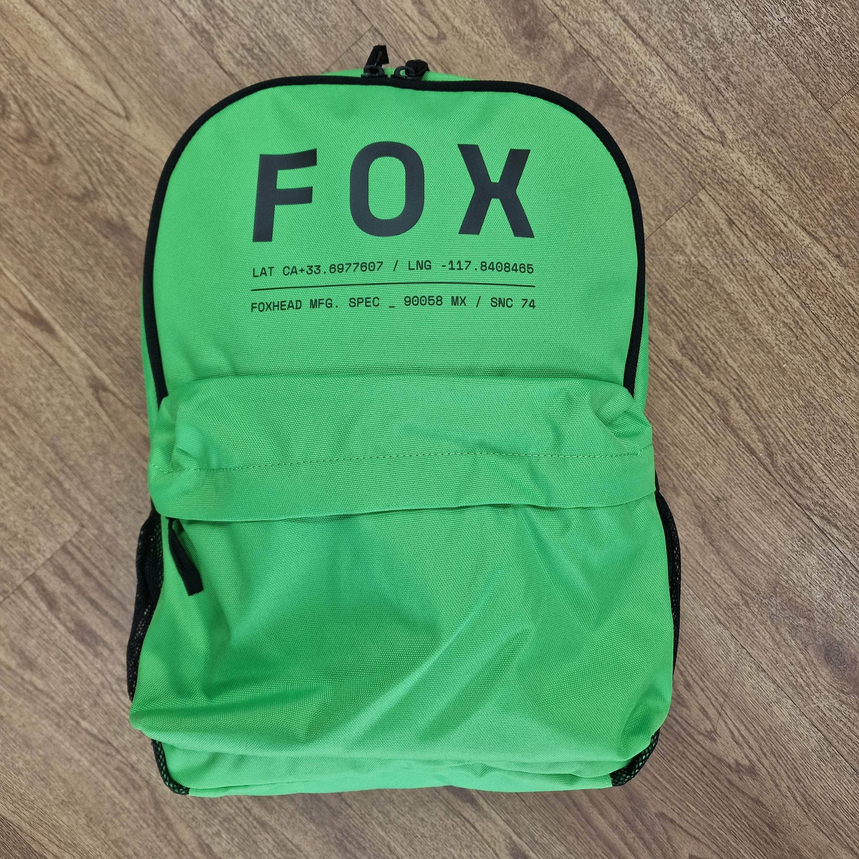 Fox Racing Clean Up Backpack Fluorescent Green | Alans BMX