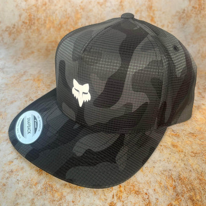 Fox Racing Clothing & Shoes Black Camo / One Size Fox Racing Fox Head Camo Tech Snapback Cap