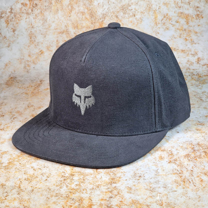 Fox Racing Clothing & Shoes Black / Charcoal / One Size Fox Racing Fox Head Snapback Cap Steel Black / Charcoal