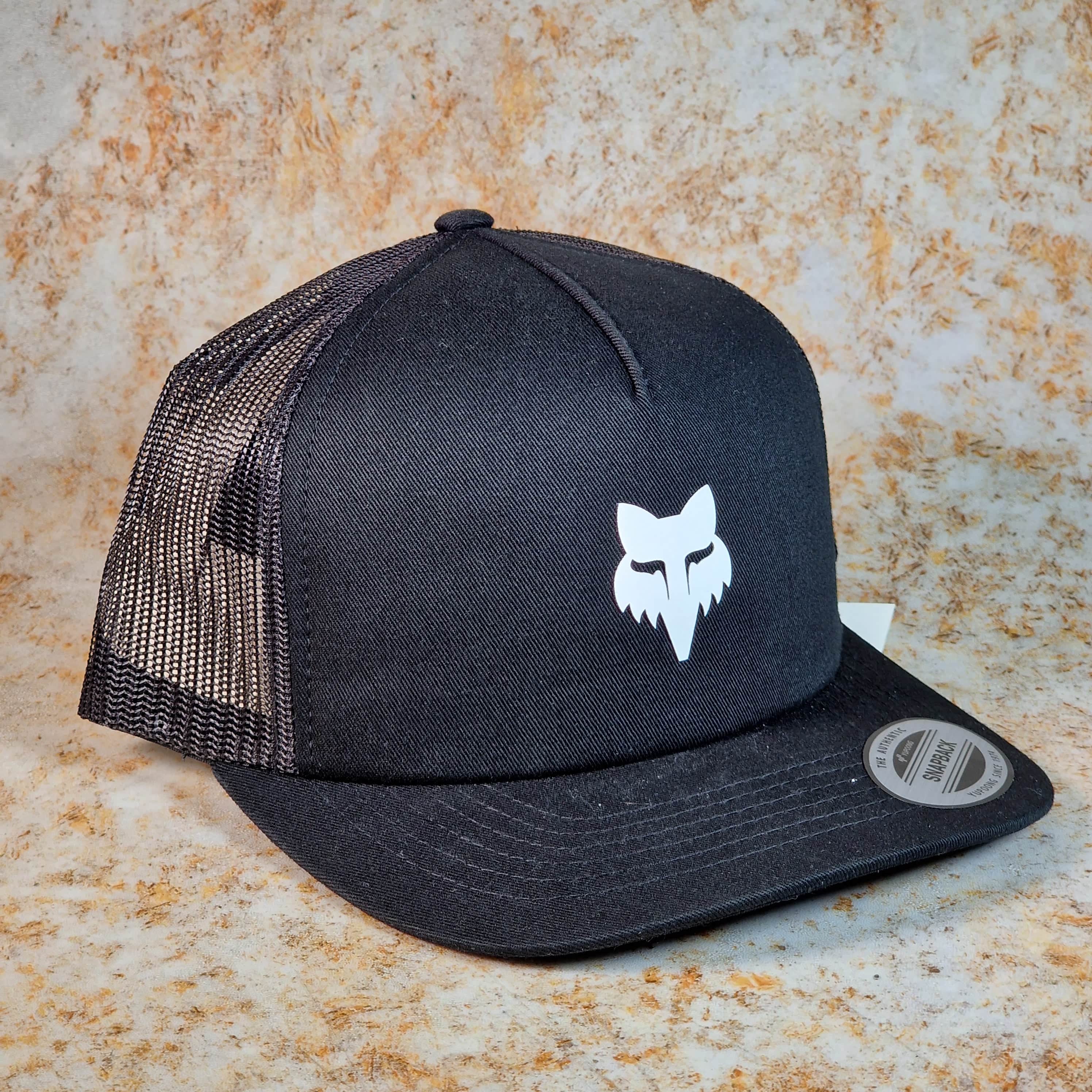 Fox Racing Fox Head Trucker Cap Flame Black | Alans BMX