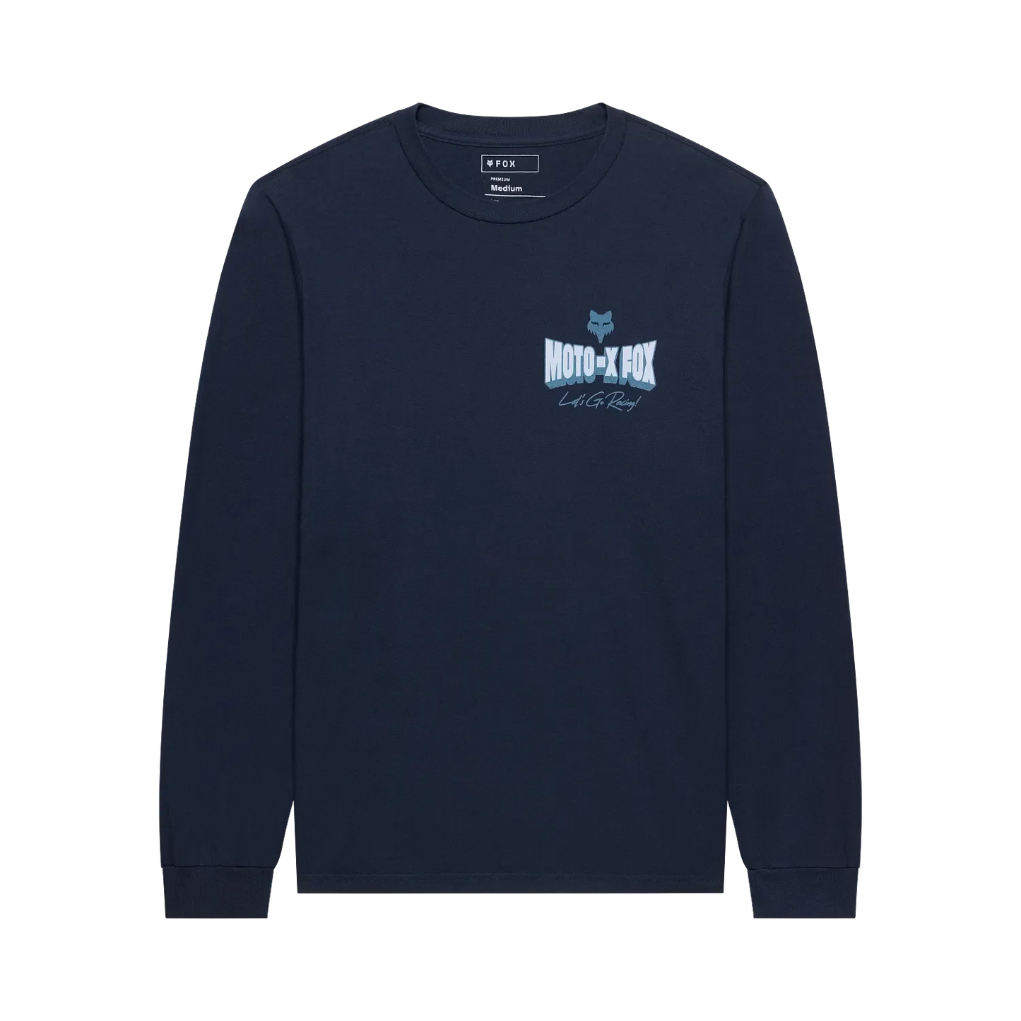 Fox Racing Clothing & Shoes Fox Racing Go Race 195 Original Longsleeve T-shirt Midnight Blue