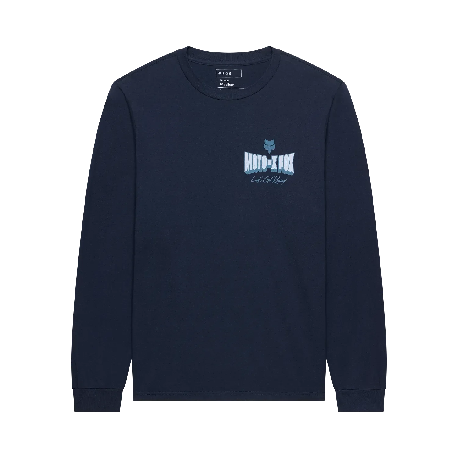 Fox Racing Clothing & Shoes Fox Racing Go Race 195 Original Longsleeve T-shirt Midnight Blue