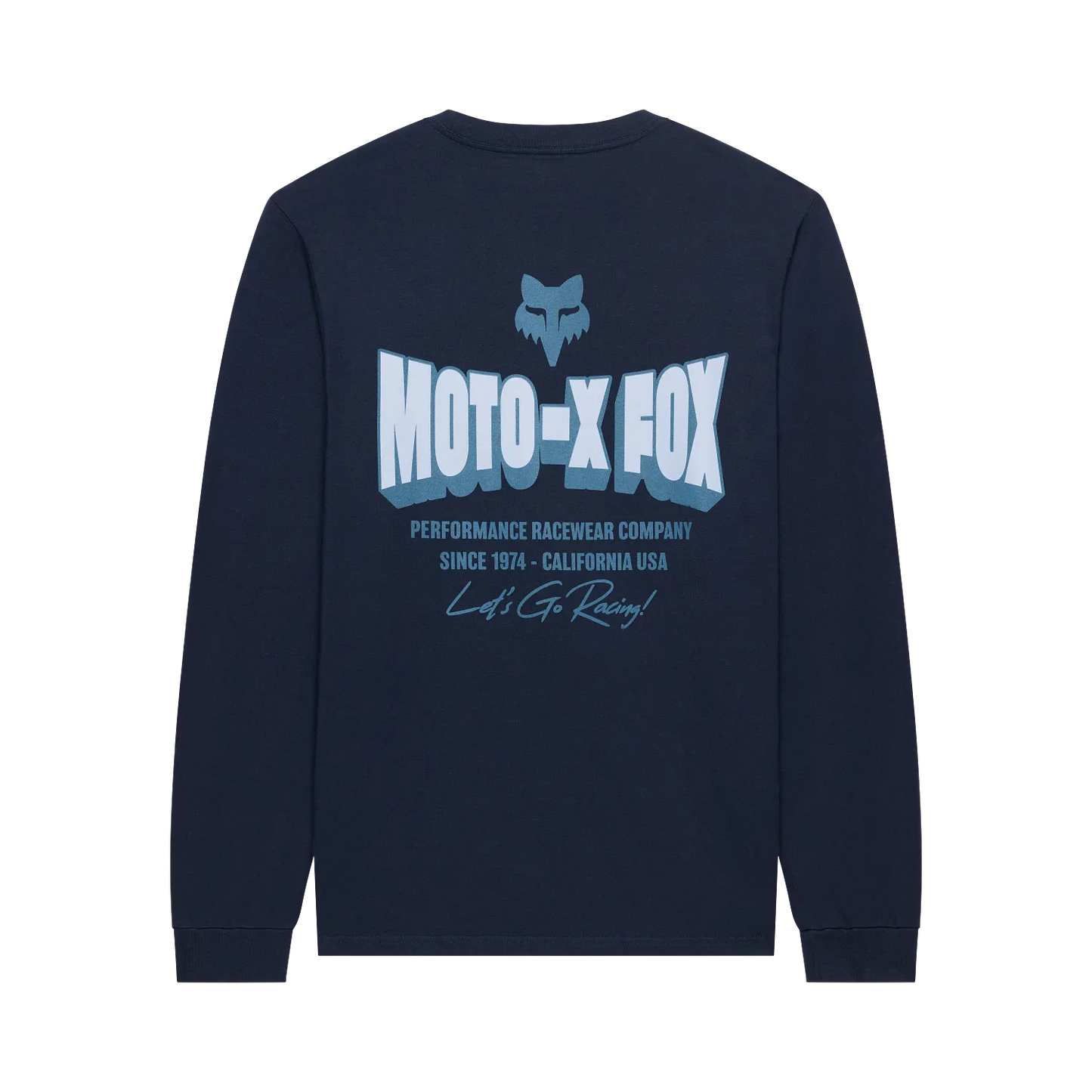 Fox Racing Clothing & Shoes Fox Racing Go Race 195 Original Longsleeve T-shirt Midnight Blue