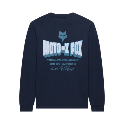 Fox Racing Clothing & Shoes Fox Racing Go Race 195 Original Longsleeve T-shirt Midnight Blue
