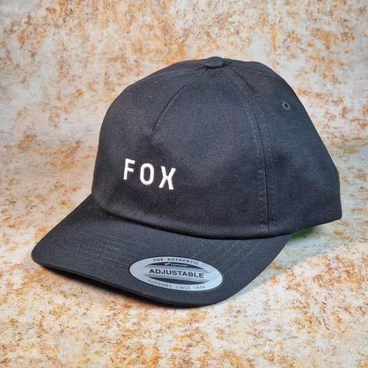 Fox Racing Clothing & Shoes Black / White / One Size Fox Racing Wordmark Adjustable Cap Black / White