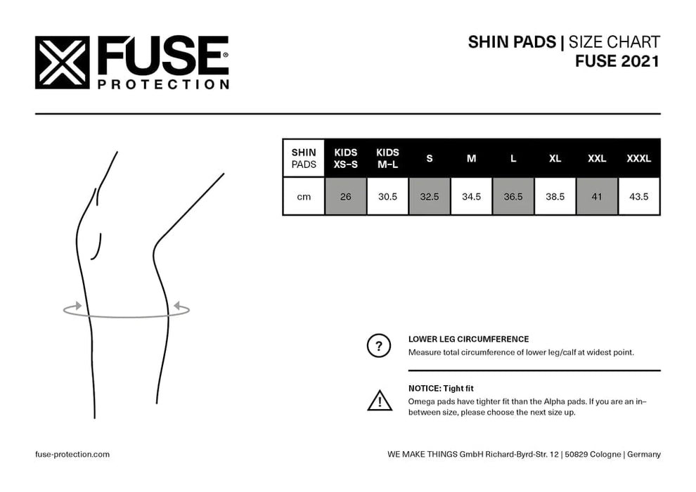 FUSE Protection Fuse Alpha Classic Shin Pads