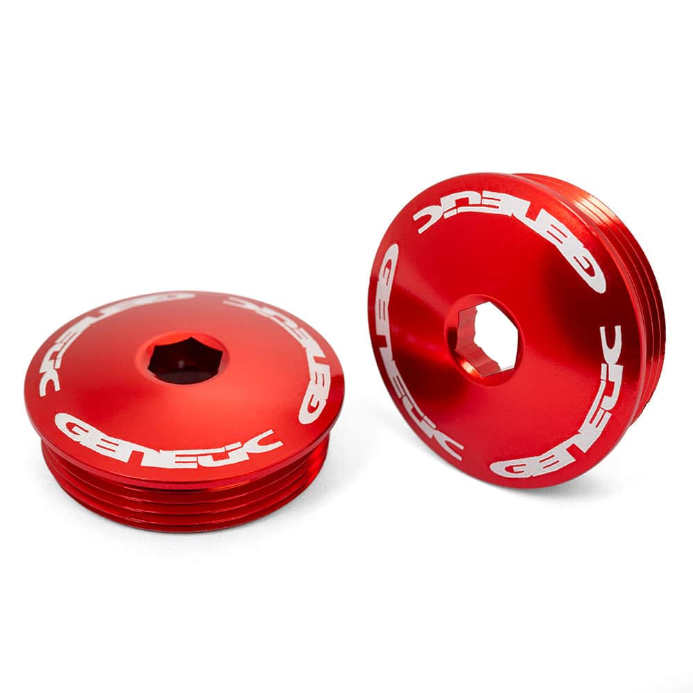 Genetic Old School BMX Red Genetic Heritage Crank Caps