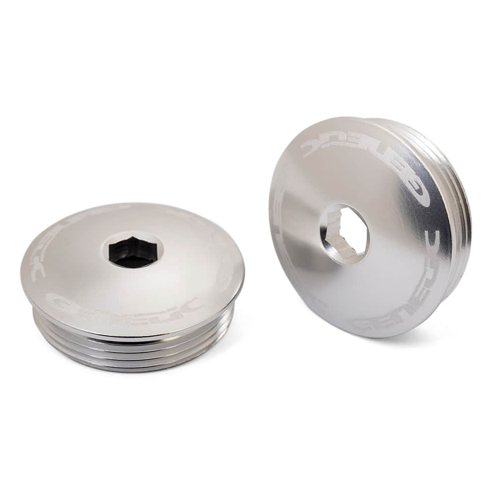 Genetic Old School BMX Silver Genetic Heritage Crank Caps