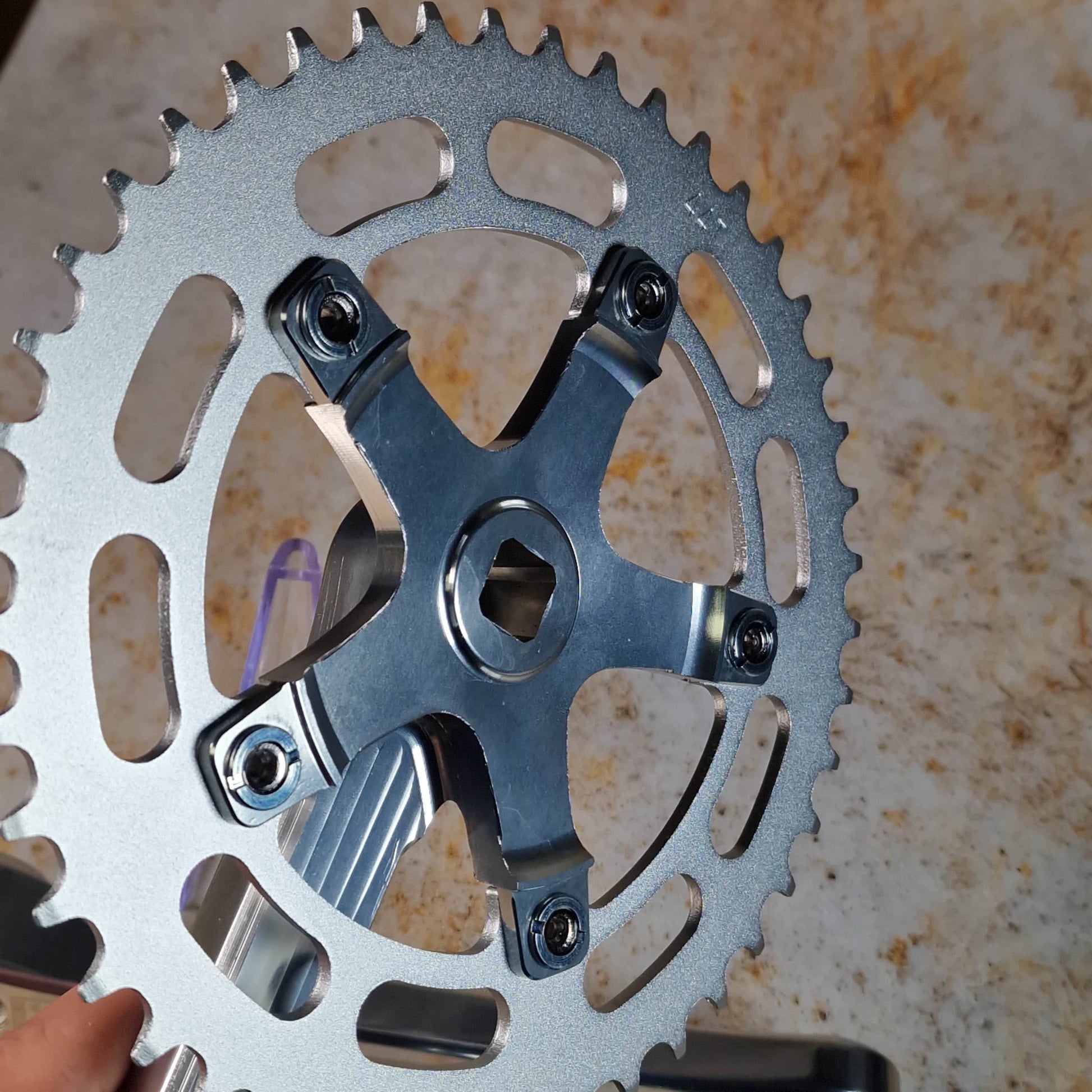 Genetic Old School BMX Genetic Retro 3 Piece Square Taper BMX Chainset with BB