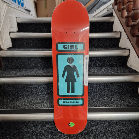 Girl Skateboards 8.0 Girl Sean Malto Red Skateboard Deck 8.0"