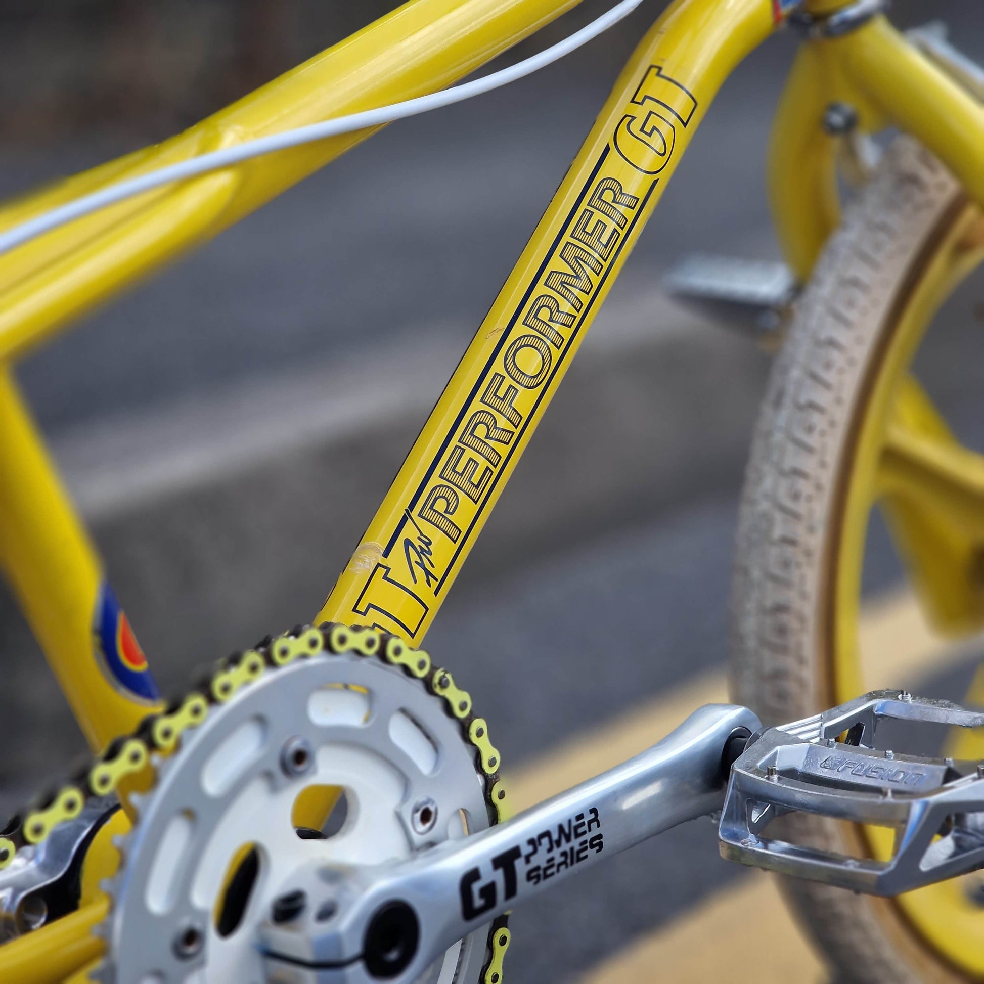 GT Old School BMX Bikes GT 1986 Pro Performer Bike Yellow / White Previously Owned