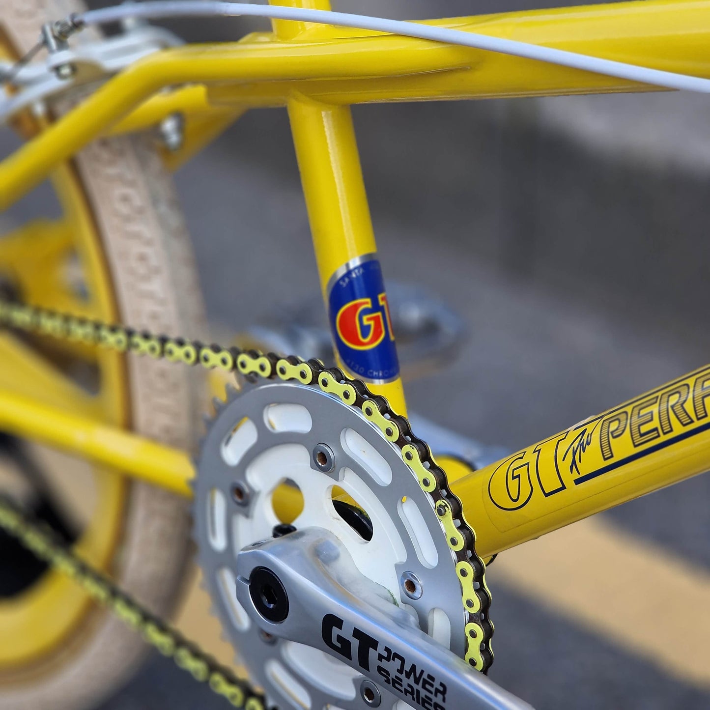 GT Old School BMX Bikes GT 1986 Pro Performer Bike Yellow / White Previously Owned