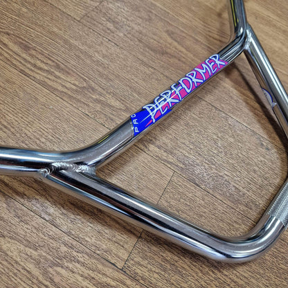 GT Old School BMX 9.125 / Chrome / 22.2mm Standard GT 2 Piece Performer Handlebars 9.125 Chrome