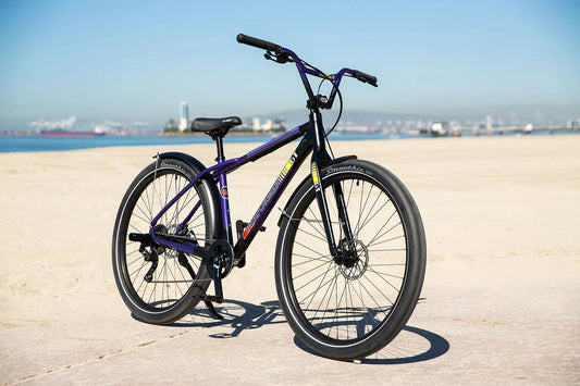 GT BMX Bikes Black GT 29 Inch Street Performer Bike 9 Speed Purple