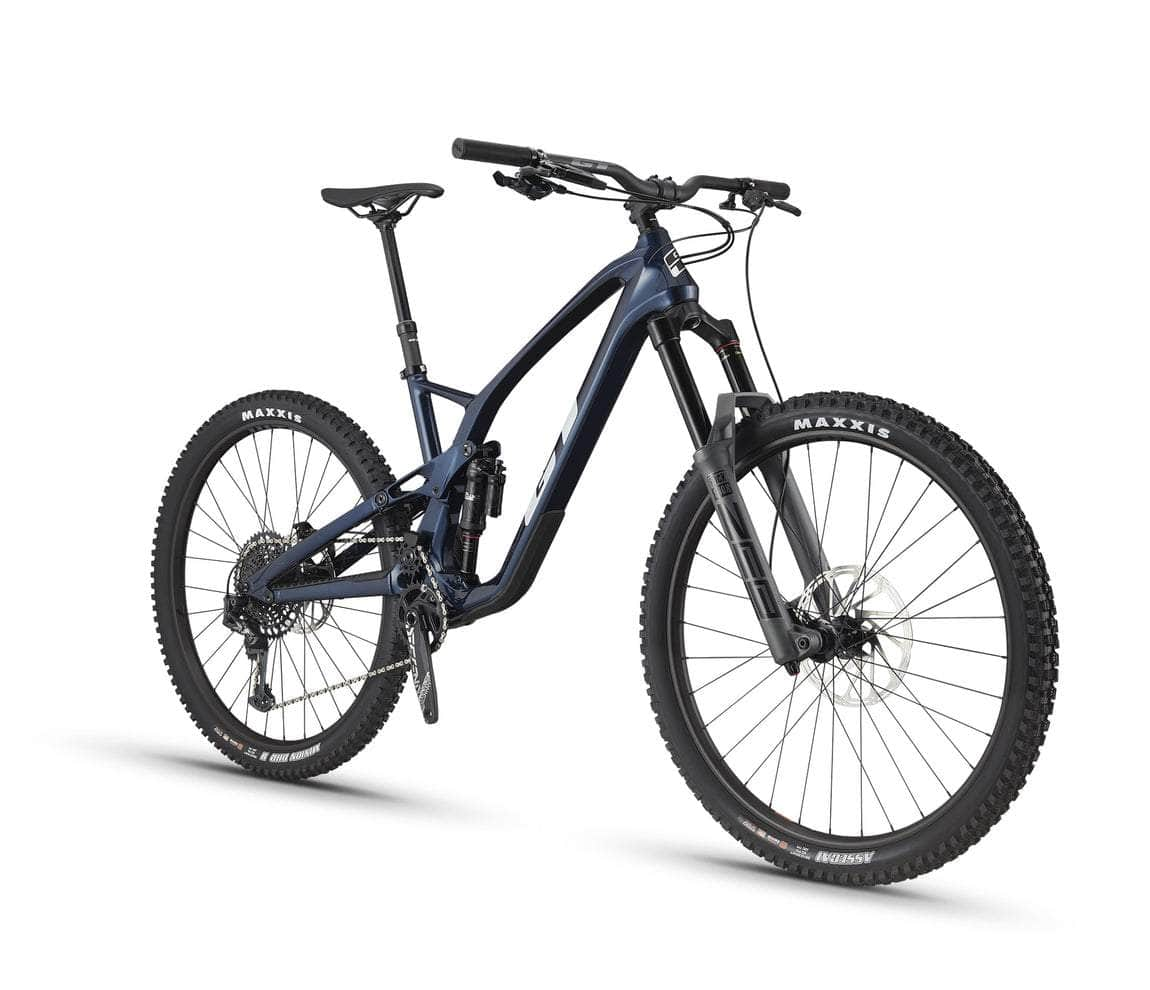 GT GT Bikes Force Carbon LE Full Suspension Mountain Bike Indigo